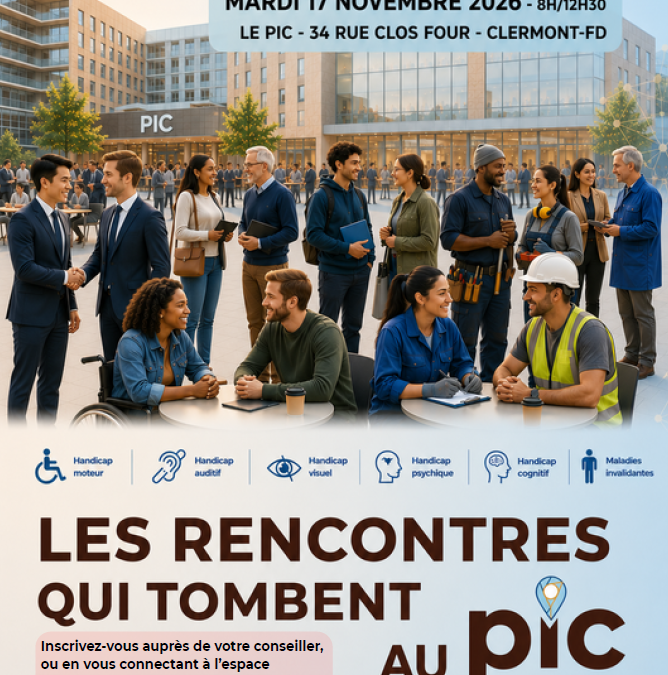 Les Rencontres qui tombent au PIC : un job dating dédié au handicap
