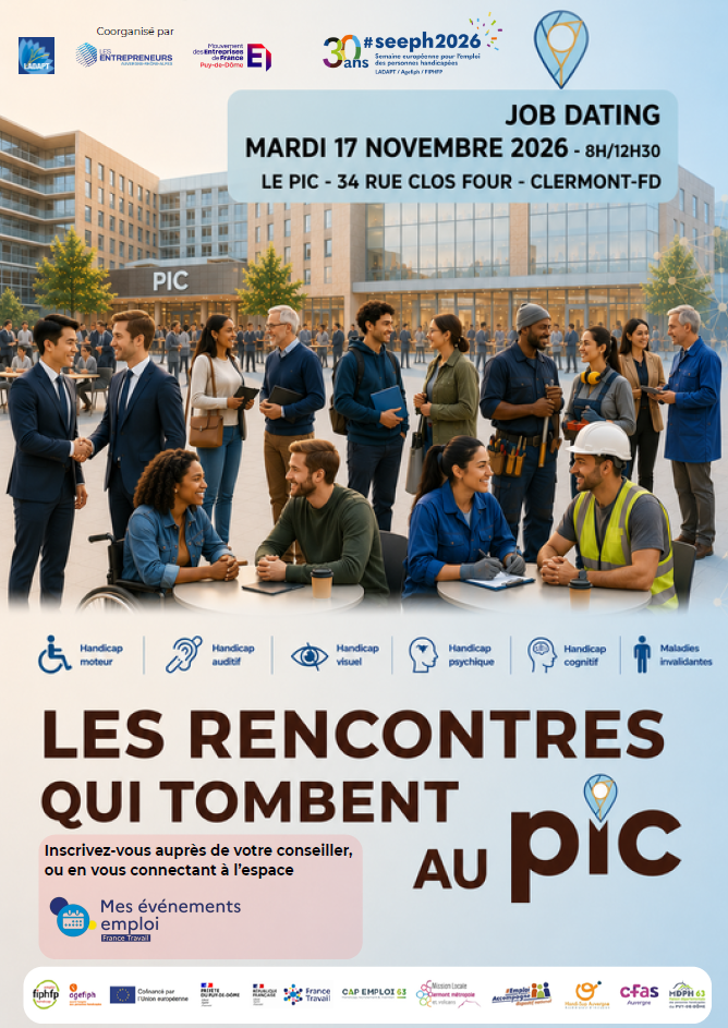 Les Rencontres qui tombent au PIC : un job dating dédié au handicap